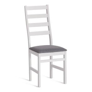 Обеденный стул ROSARIO / white, ткань тёмно-серая (150), id 19919 в Архангельске